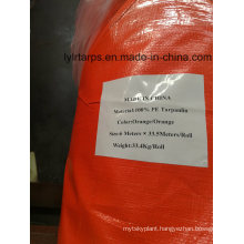 PE Tarp Roll, Orange Plastic Tarpaulin Roll